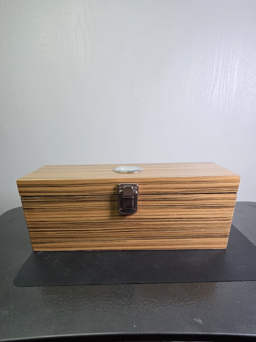 True Fabrications Zebrawood Humidor Box